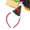 Estación Independiente Fiesta de Navidad Vestido de Fiesta Tocado Infantil Copo de Nieve Rojo Brillante Gorro Navideño Diadema Aro para el Cabello