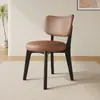 Cadeira de Jantar em Madeira Maciça para Uso Doméstico, Cadeira Moderna Estilo Creme com Almofada Macia, Banqueta de Jantar, Cadeira para Reunião de Hotel, Cadeira de Jantar de Luxo Leve com Encosto, Outros