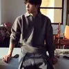 Suéter Retro Americano de Punto Falso de Dos Piezas con Solapa Unisex Invierno Diario Estilo Perezoso Versátil Casual Prendas de Punto Moderno