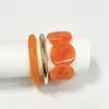 Conjunto de três peças de pulseira de resina com gradiente vintage transfronteiriça, acessórios de joalheria de pulseira decorativa versáteis, modernos e únicos