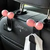 Gancho para Coche con Lazo de Dopamina Gancho Trasero de Asiento de Coche Almacenamiento en Coche Rosa Decoración de Coche para Niñas