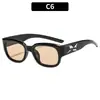 Nuevas Gafas de Sol Cuadradas de Moda Boomerang Tendencia Transfronterizas Tendencia Ins Xiaohongshu Populares Gafas de Sol Gafas de Sol