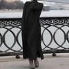 2022 AliExpress Otoño Nuevo vestido holgado de encaje tejido de talla grande suéter de terciopelo vestido casual