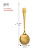 Cuchara Redonda de Acero Inoxidable, Cuchara para Comer, Cuchara Mezcladora de Restaurante, Cuchara para Sopa, Cuchara Multiusos, Cabeza Redonda, Grado Alimenticio 304