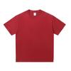 Camiseta Masculina de Verão de Algodão Puro de Manga Curta Solta com Ombro Caído 200g Cor Pura Amigável à Pele Roupas Masculinas Roupas Masculinas Verão