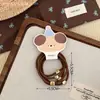 Set de simples scrunchies color café para niñas, accesorios para coleta alta, ligas para trenzas pequeñas, anillos para el pelo para recogidos, gomas elásticas de alta elasticidad