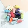 Cuentas sueltas de cerámica de animales marinos, concha, caracola, estrella de mar, cuentas para ensartar, accesorios para manualidades, agujero recto, accesorios de ropa hechos a mano, cuentas de porcelana