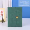Set de Cuadernos A5 Personalizado con Hebilla Redonda de Alta Calidad, Bloc de Notas Plegable Magnético para Uso en Negocios y Oficina, Portátil