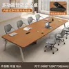 Juego de Mesa y Sillas para Conferencias, Mesa de Capacitación, Mesa Grande de Oficina, Mesa y Sillas para Recepción y Negociaciones de Negocios, Mesa Larga Simple Moderna