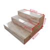 Podio Plegable y Telescópico de Madera Maciza para Director de Coro Musical, Tres Capas, Móvil, Moderno y Sencillo