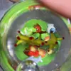 Linternas Mini Esmaltadas, Paisajismo para Acuarios, Imanes Creativos para Refrigerador Bo Niu, Paisajes Acuáticos, Mundo Submarino, Esmalte de Zibo