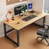 Escritorio de computadora, escritorio de oficina en casa, escritorio de estudio para estudiantes, mesa larga de pared, escritorio simple para viviendas de alquiler