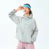 Roupa de Proteção Solar Curta Pica-Pau Feminina Verão Novo Impermeável e Proteção Ultravioleta Jaqueta Solta Leve para Homens Pequenos