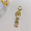 Chaveiro Gato da Sorte de Cerâmica Yushou Pingente de Metal Enfeites para Pendurar na Bolsa Segurança no Trânsito e Saúde Yushou