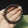 Pulseira de Agarwood Premium Corte Reto Pulseira Abóbora para Mulheres, Estilo Floresta DIY Contas de Oração Budistas Atacado