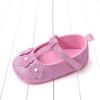 Primavera e verão 0 dezembro menina sapatos de criança florzinha glitter princesa sapatos fundo macio antiderrapante sapatos de bebê BM2348