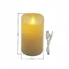 Luces de Vela Electrónicas, Recargables, con Llama Dinámica Parpadeante, Adecuadas para Decoración de Restaurante, Lugar de Boda y Hotel
