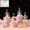 Decoración de Adornos de Bola de Cristal Brillante Estilo Semi-Dulce de Dibujos Animados Lindos Bola de Cristal Regalo de Vacaciones para Niños Venta al por Mayor