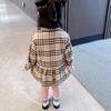 Vestido a Cuadros para Niña Estilo Universitario Falda Línea A 26 Otoño Nueva Moda Ropa Infantil de Comercio Exterior al por Mayor