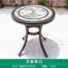 Mesa e cadeira de alumínio fundido ao ar livre, conjunto de três ou cinco peças, lazer ao ar livre, varanda ao ar livre, pátio do jardim, mesa de ferro impermeável e combinação de cadeira