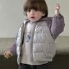 Jaqueta de Penas para Meninos Outono e Inverno Nova Jaqueta de Penas com Capuz para Bebê Menino Estampa de Desenho Animado Roupas de Passeio Categoria a