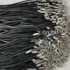 Acessórios DIY Corda para Colar Fivela Lagosta Corda de Couro Fio de Cera Coreano Corda para Colar Corda de Couro Preto Pingente Corda para Pingente