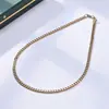 Colar Hip-Hop de Aço Inoxidável da Moda 2024 Americano Exquisito Titânio Aço Não Desbota Criptografado Fivela Única Colar de Flor