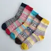Meias de Inverno Femininas de Cano Médio Estilo Coreano Meias Longas Meias Grossas de Lã para Chão Meias Quentes Meias de Terry Outono e Inverno Meias Femininas