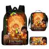2021 Nueva Mochila Escolar Mágica Full House para Estudiantes Mochila de Poliéster Mochila Creativa Cómoda Bolso Estampado Estuche para Lápices