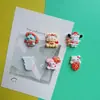 Año Nuevo Caricatura Kuromi Sanrio DIY Accesorios de Resina Pegamento Cremoso Agujero Zapato Pasador Cabello Joyería Material Venta al por Mayor