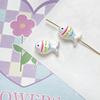 Color pintado a mano dopamina cuentas de pez pequeño diy joyería hecha a mano pulsera collar cuentas cadena para teléfono móvil accesorios material