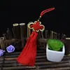 Fleco Rojo con Borlas Material Hecho a Mano para DIY Broche Hanfu Estilo Antiguo Adorno Colgante Cortina de Linterna Colgante para Coche Fleco con Borlas