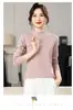 Camiseta base canelada preta de gola alta e meia para mulheres, peça íntima de manga comprida, nova camiseta top elegante slim-fit outono e inverno 2026
