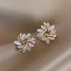 Brincos de Girassol com Pedra Olho de Gato de Alta Qualidade 2026 Novos Brincos da Moda para Mulheres Simples e Exquisitos Elegantes Brincos de Celebridade da Internet