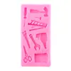 Ferramenta manual chave de boca alicate furadeira elétrica martelo serra açúcar molde de silicone molde para bolo de chocolate