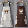 Avental de Cozinha Impermeável e à Prova de Óleo, Roupa de Trabalho, Avental de Urso Marrom Fashion e Fofo, Novo Estilo de Avental de Urso Personalizável