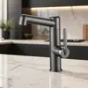 Grifo para Lavabo de Acero Inoxidable al por Mayor Transfronterizo, Grifo Espesor para Encimera, Grifo Giratorio de Agua Fría y Caliente para Lavabo Doméstico de Proyecto de Exportación