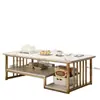 Mesa de centro para sala de estar, moderna e simples, adequada para apartamentos pequenos, mesa de chá para varanda, mesa de centro simples, mesa para uso na sala de estar
