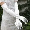 Guantes de Rendimiento para Cantante de Escenario Largo Pasarela Europea y Americana Guantes Sobre el Codo Vestido de Cena Retro Protección Solar Envío Directo