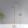 Tienda de ropa Nakajima, estante de exhibición de piso de acero inoxidable, estante de exhibición colgante plateado, tienda de ropa para hombres y mujeres, estante de exhibición de ropa colgante