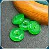 Pingente Fivela de Segurança Verde Bashan Bingyang Pulseira Tecida à Mão DIY Pingente para Bolsa Acessórios de Pendurar Espaçador de Jade Lote a Granel