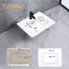 MEIKA 60CM Cantos Arredondados Cerâmica Sanitária Gabinete Lavatório Moderno Gabinete de Banheiro Para Projeto de Hotel DY6047