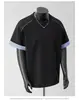 Nova camiseta de manga curta dos homens verão estilo coreano na moda simples meia manga top Hong Kong estilo solto casual na moda marca T-shirt