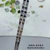 Palillos de plata de ley 999, vajilla de plata de ley con forma de dragón y fénix, palillos semisólidos de plata, regalo de boda para el hogar, regalo grabado