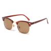 Gafas de sol polarizadas retro vintage 3016 al por mayor por fabricante de exportación, nuevo estilo metálico para hombres y mujeres con película de color tachonada