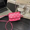 Bolso Mini de Nicho Sense de Alta Gama para Mujer Verano 2024 Nueva Moda Explosión Hombro Cruzado Lunares Bolso Cuadrado Pequeño
