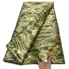 Tecido Brocado Africano Padrão Escuro Tecido Dourado Organza Flor Hanfu Cheongsam Tecido Feminino Jacquard Tecido Brocado