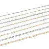 Corrente Fina Achatada de Aço Inoxidável Corrente de Extensão Corrente em Formato O com Fecho de Argola Corrente Final Para Colar Pulseira Joias Acessórios Corrente DIY