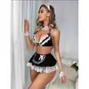 Lencería Sexy Estilo Nuevo Europeo y Americano, Falda Corta Sexy, Disfraz de Sirvienta para Juego de Rol, Comercio Exterior Transfronterizo Amazon