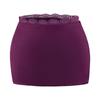 Cintura Sexy-Hermoso Encaje Empalmado Cintura Baja Falda Corta Ajustada a la Cadera Estilo Europeo y Americano Transfronterizo para Mujer Falda Colorida Anti-Exposición